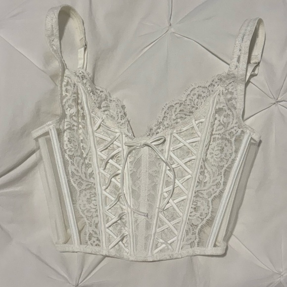 Victoria secret white corset - Picture 1 of 4